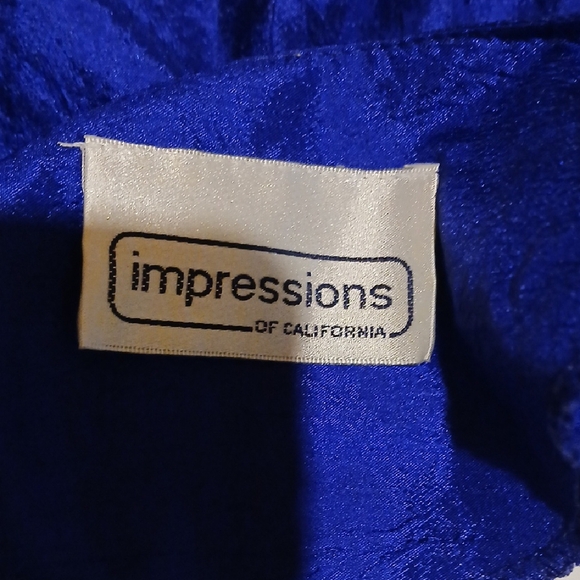 Impressions Royal Blue Blouse - Picture 2 of 3